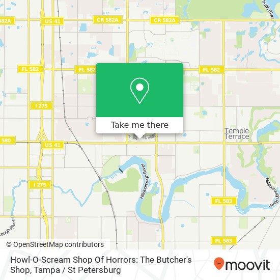 Howl-O-Scream Shop Of Horrors: The Butcher's Shop map