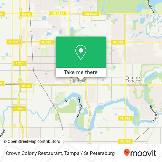 Crown Colony Restaurant map