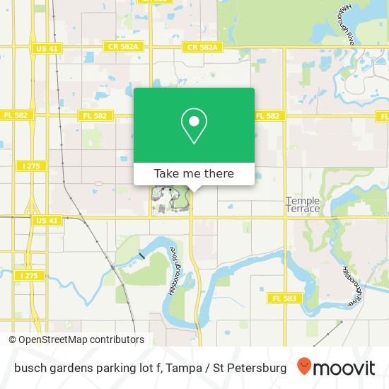 busch gardens parking lot f map