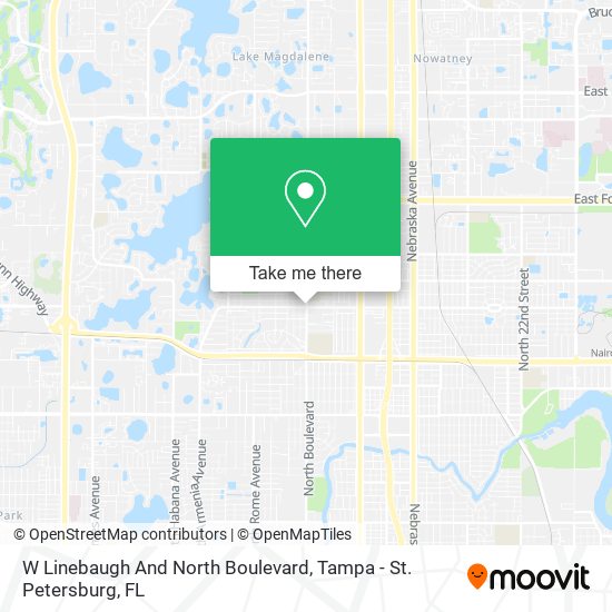 Mapa de W Linebaugh And North Boulevard