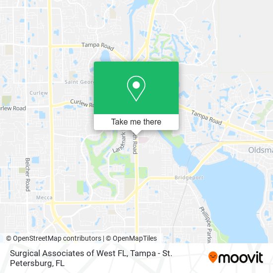 Surgical Associates of West FL map