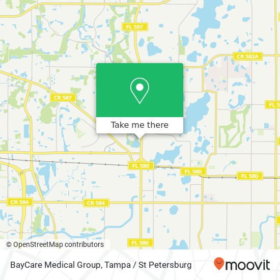 Mapa de BayCare Medical Group