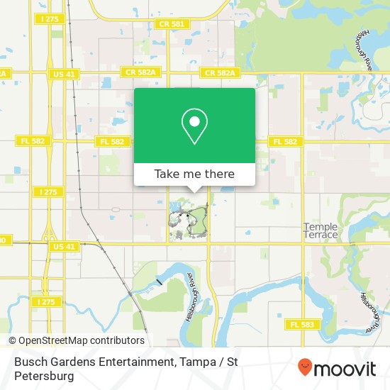 Busch Gardens Entertainment map