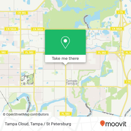 Mapa de Tampa Cloud