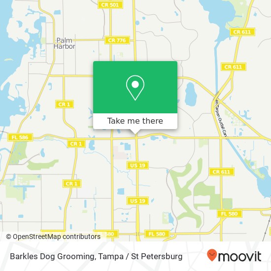 Mapa de Barkles Dog Grooming