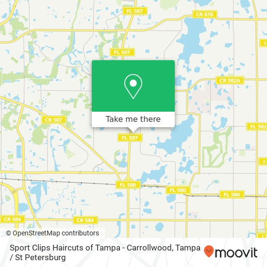 Mapa de Sport Clips Haircuts of Tampa - Carrollwood