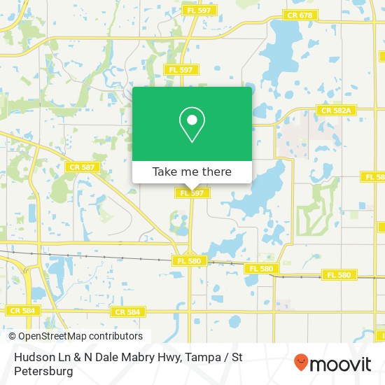 Hudson Ln & N Dale Mabry Hwy map