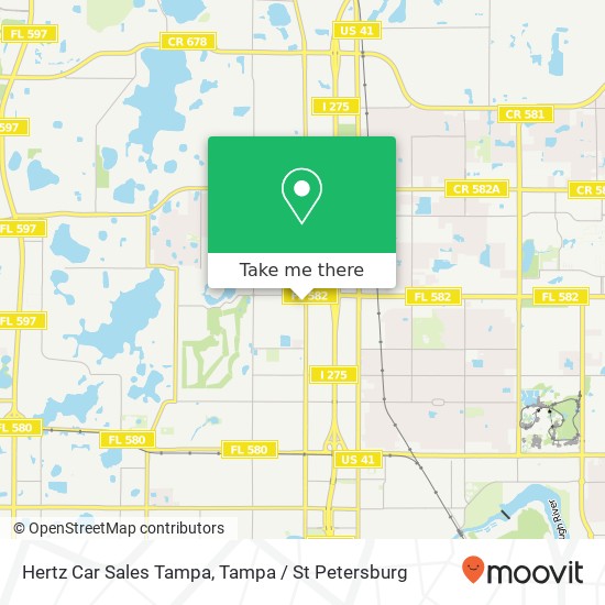 Hertz Car Sales Tampa map