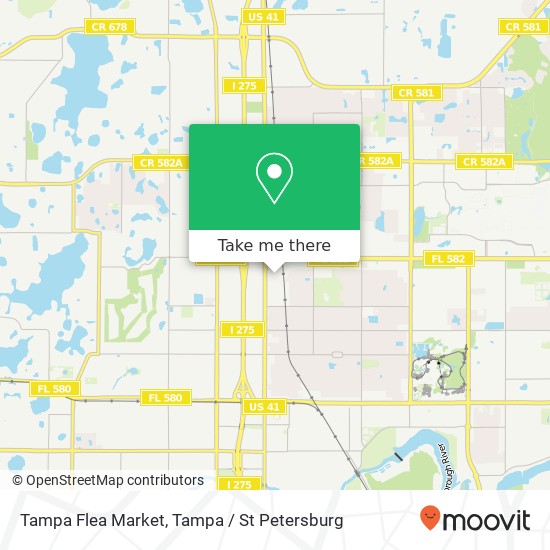 Tampa Flea Market map