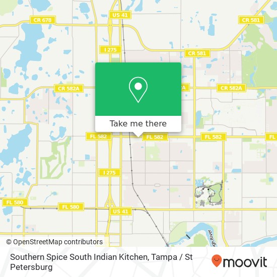 Southern Spice South Indian Kitchen map