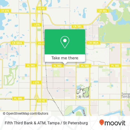 Fifth Third Bank & ATM map