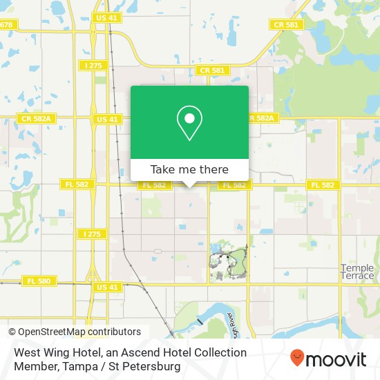 West Wing Hotel, an Ascend Hotel Collection Member map