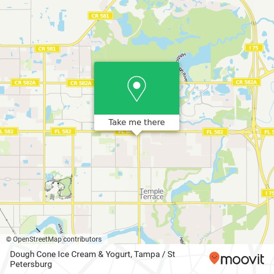 Mapa de Dough Cone Ice Cream & Yogurt