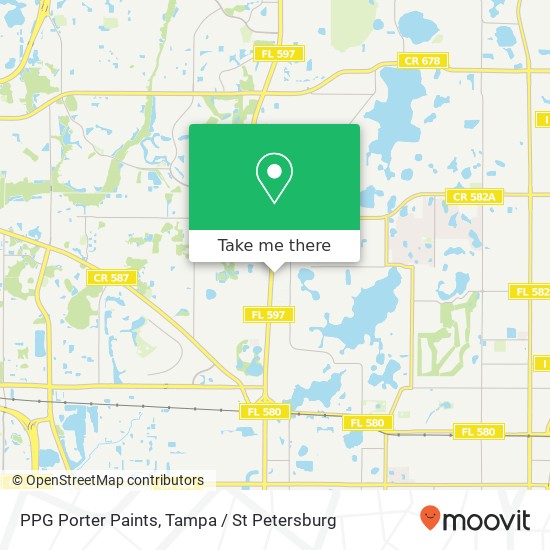 PPG Porter Paints map