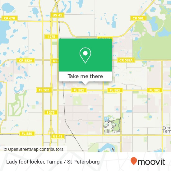 Lady foot locker map