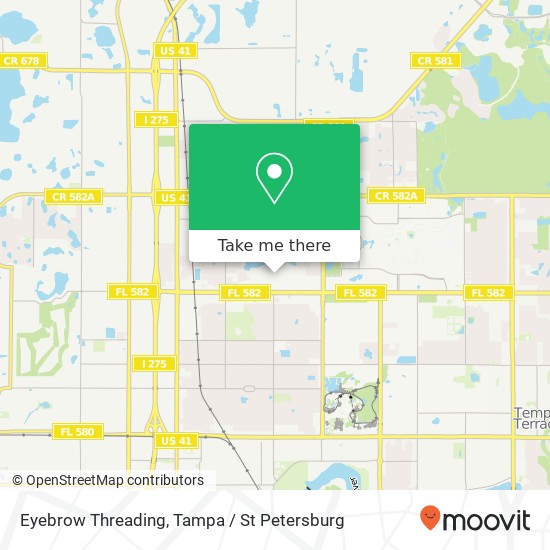 Eyebrow Threading map