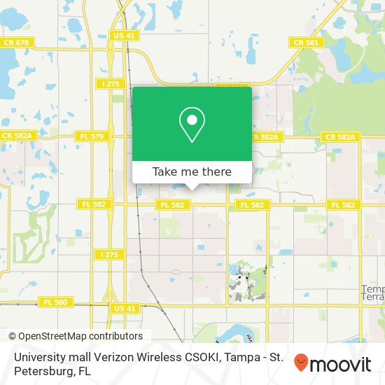 Mapa de University mall Verizon Wireless CSOKI