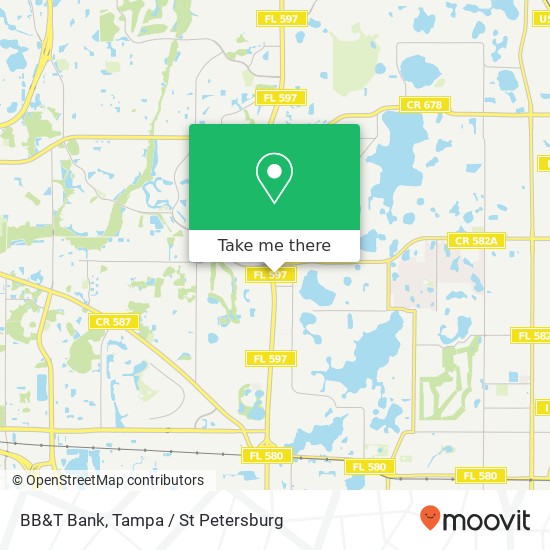 BB&T Bank map