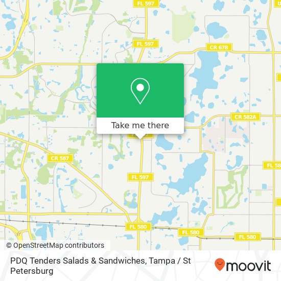 Mapa de PDQ Tenders Salads & Sandwiches