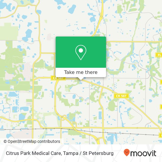 Citrus Park Medical Care map