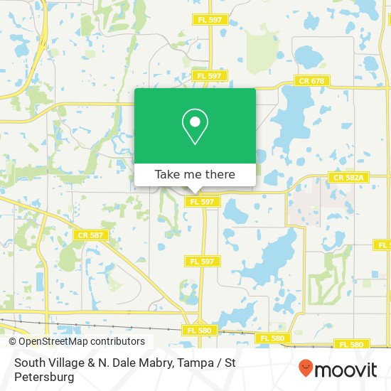 South Village & N. Dale Mabry map