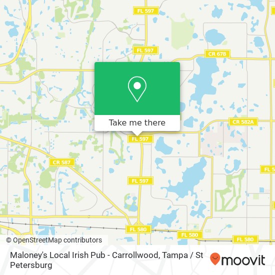 Maloney's Local Irish Pub - Carrollwood map