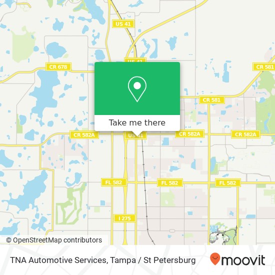 Mapa de TNA Automotive Services