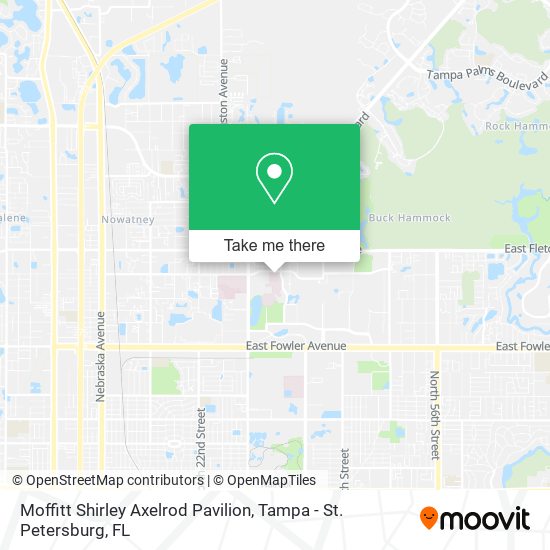 Mapa de Moffitt Shirley Axelrod Pavilion