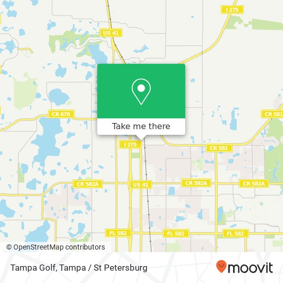 Mapa de Tampa Golf