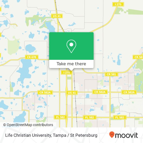 Mapa de Life Christian University