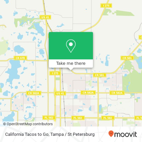 California Tacos to Go map