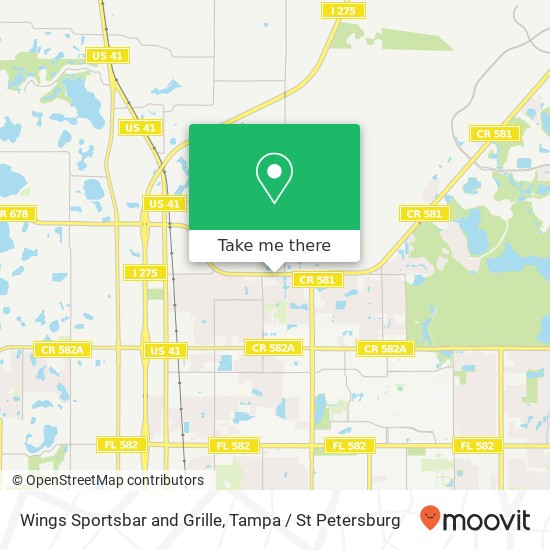 Wings Sportsbar and Grille map