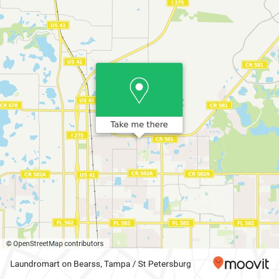 Laundromart on Bearss map