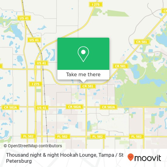 Thousand night & night Hookah Lounge map