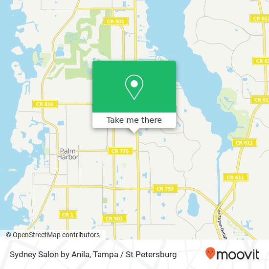 Sydney Salon by Anila map