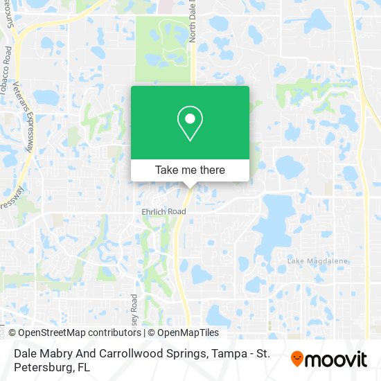 Dale Mabry And Carrollwood Springs map