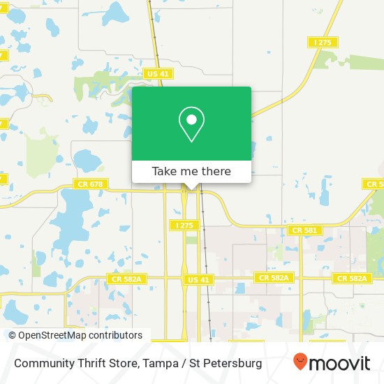 Community Thrift Store map