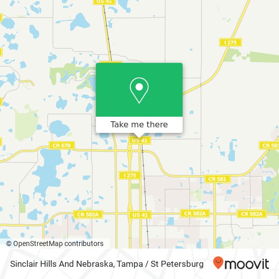 Sinclair Hills And Nebraska map