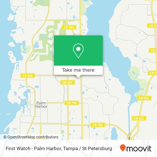 Mapa de First Watch - Palm Harbor