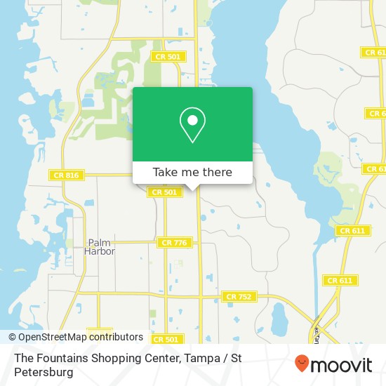 The Fountains Shopping Center map