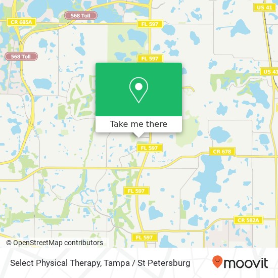 Select Physical Therapy map