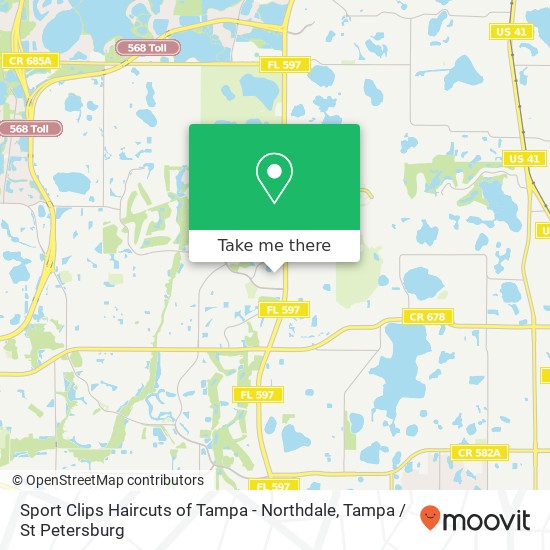 Sport Clips Haircuts of Tampa - Northdale map