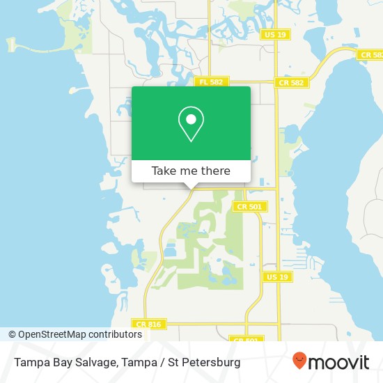 Mapa de Tampa Bay Salvage