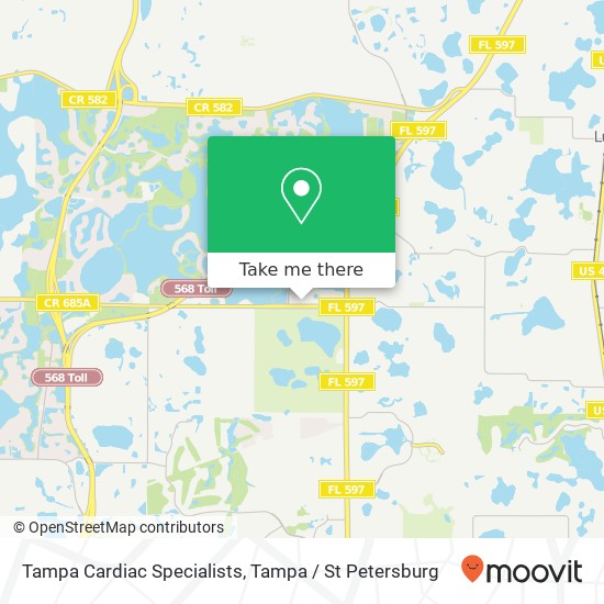 Mapa de Tampa Cardiac Specialists