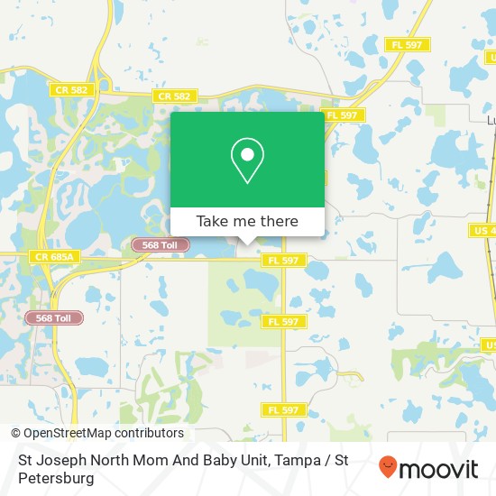 St Joseph North Mom And Baby Unit map