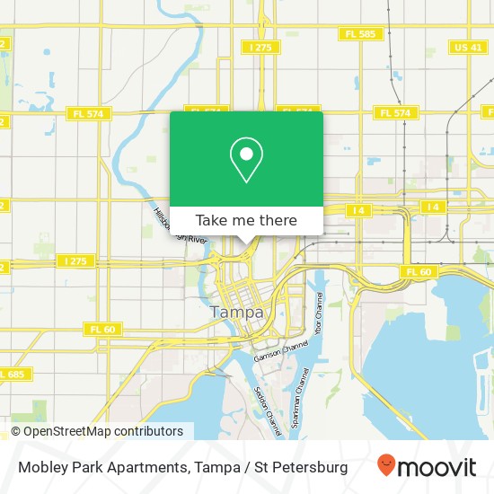 Mapa de Mobley Park Apartments
