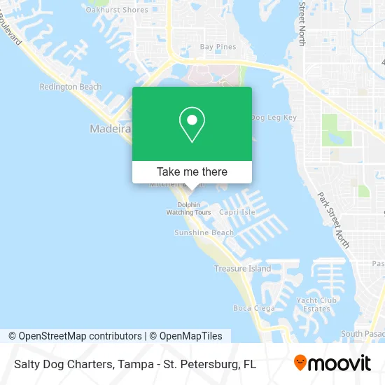 Salty Dog Charters map