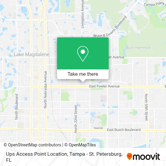 Ups Access Point Location map