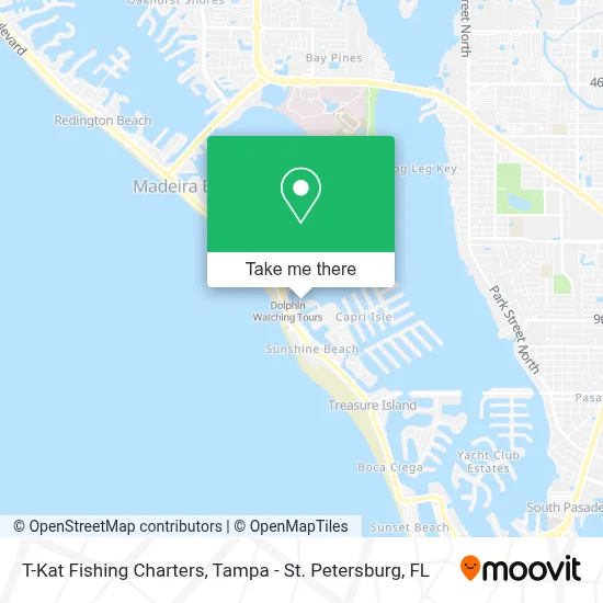 T-Kat Fishing Charters map