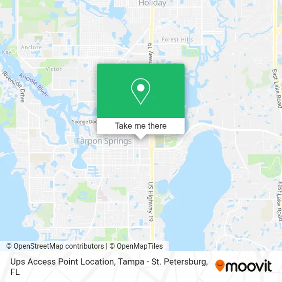 Ups Access Point Location map